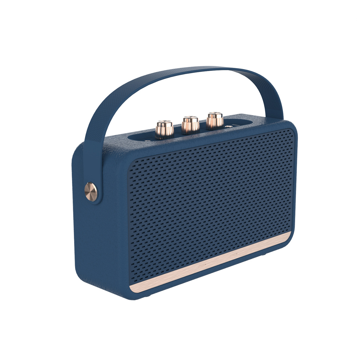 Retro Portable Bluetooth Speaker 20W HiFi Audio, Deep Bass, IPX7 Waterproof, 15H Playtime, 30ft Wireless Range, Vintage Travel Speaker with Strap