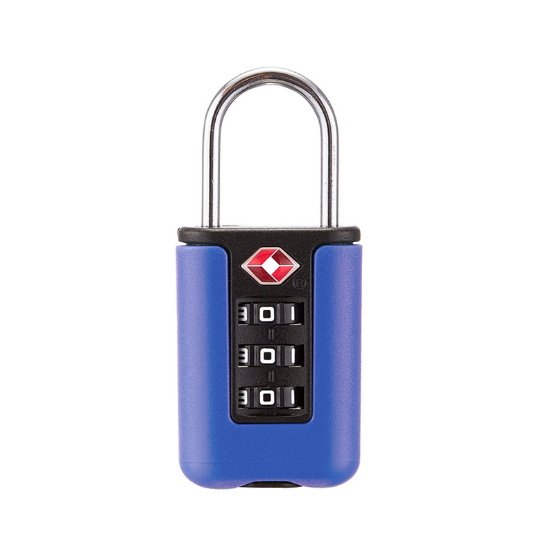 TSA Approved 3-Digit Combination Padlock, Heavy Duty Zinc Alloy Travel Lock, Resettable Code Security for Suitcase, Gym Locker, Travel Bag