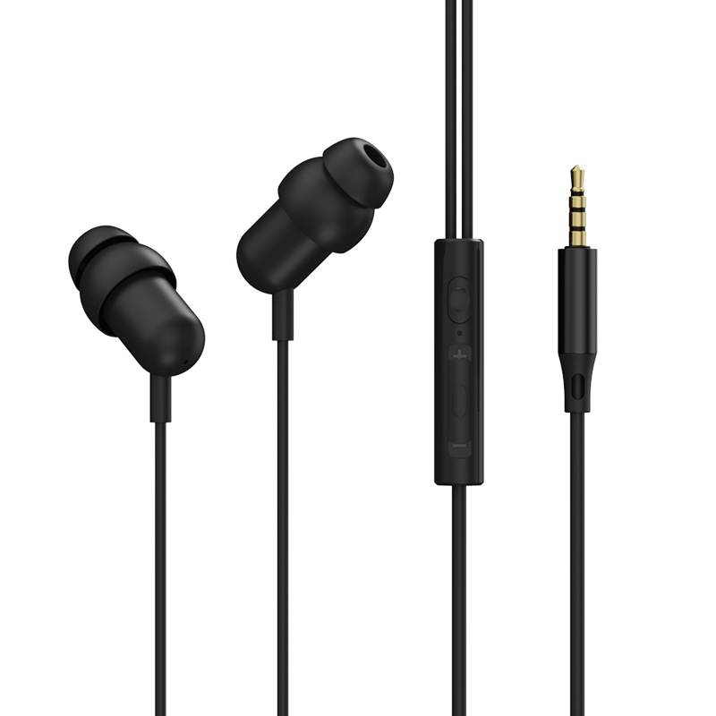 Wired In-Ear Earbuds with HD Microphone, Built-in Volume Slider & Soft Silicone Tips, 3.5mm / Type-C Universal Fit