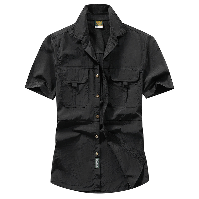 Men's Outdoor Tactical Short Sleeve Slim Fit Shirt