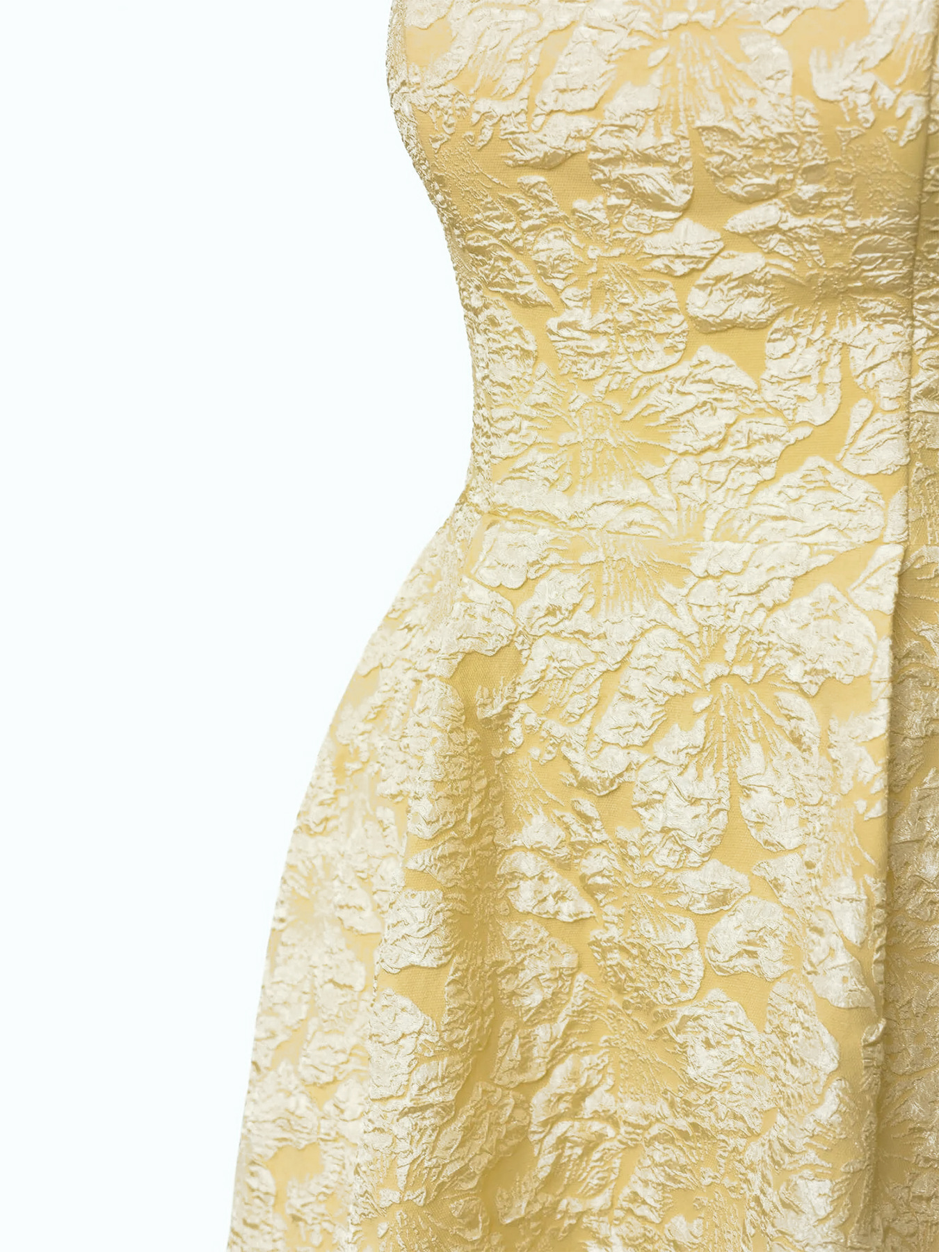 Elegant Jacquard Sleeveless Midi Dress