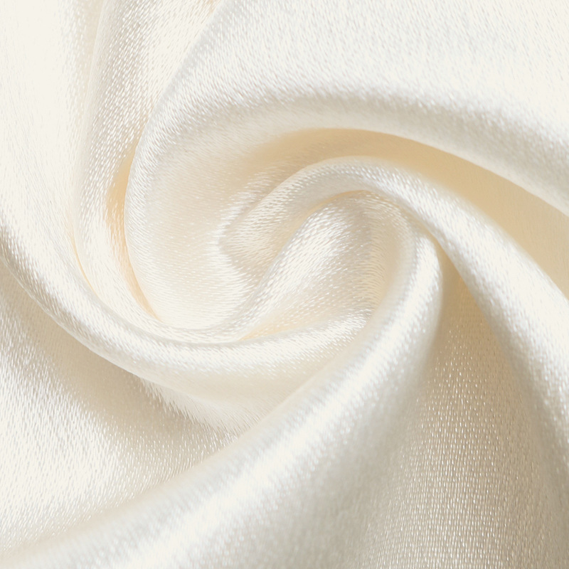 Elegant High Waist Wide Leg Satin Pants with Lace Trim