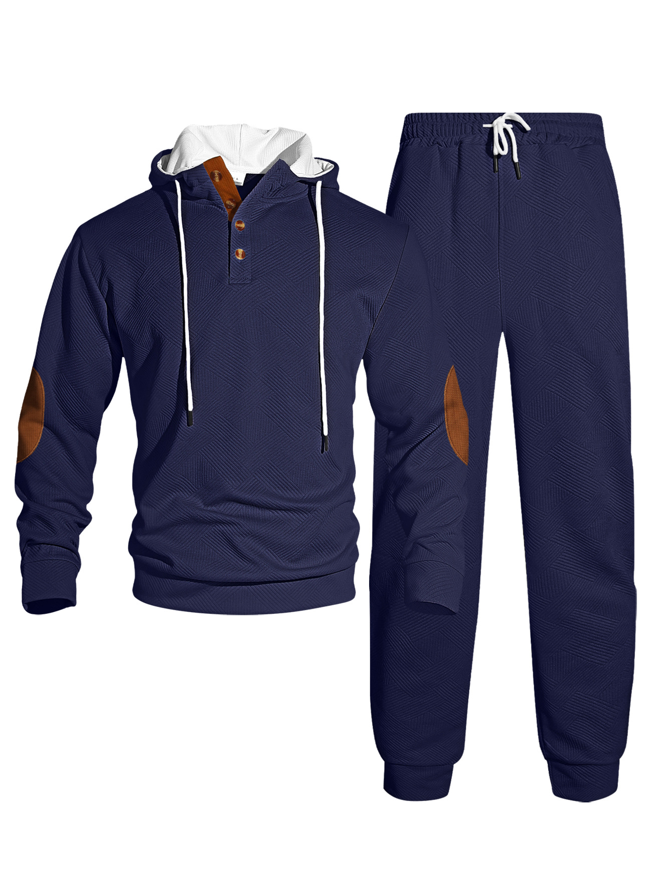 Men's Hooded Sweatshirt and Jogger Tracksuit Set