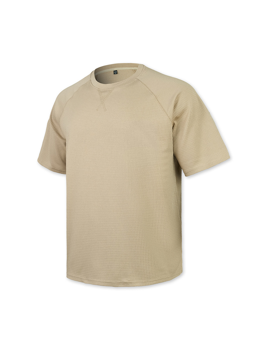 Men's Waffle Knit Short Sleeve Raglan T-Shirt