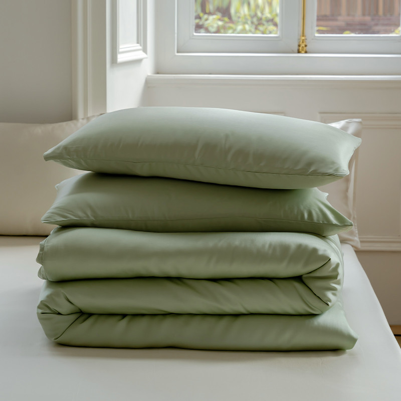 Ensemble de draps rafraîchissants Lenzing Tencel avec taies d'oreiller respirantes et évacuant l'humidité