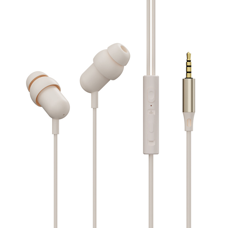 Wired In-Ear Earbuds with HD Microphone, Built-in Volume Slider & Soft Silicone Tips, 3.5mm / Type-C Universal Fit