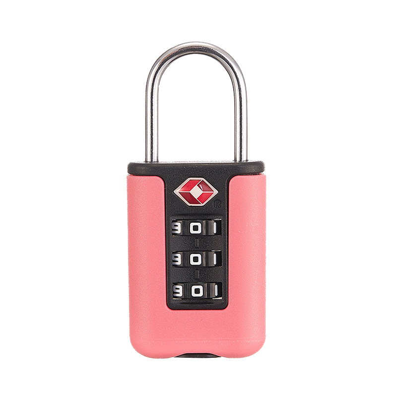 TSA Approved 3-Digit Combination Padlock, Heavy Duty Zinc Alloy Travel Lock, Resettable Code Security for Suitcase, Gym Locker, Travel Bag