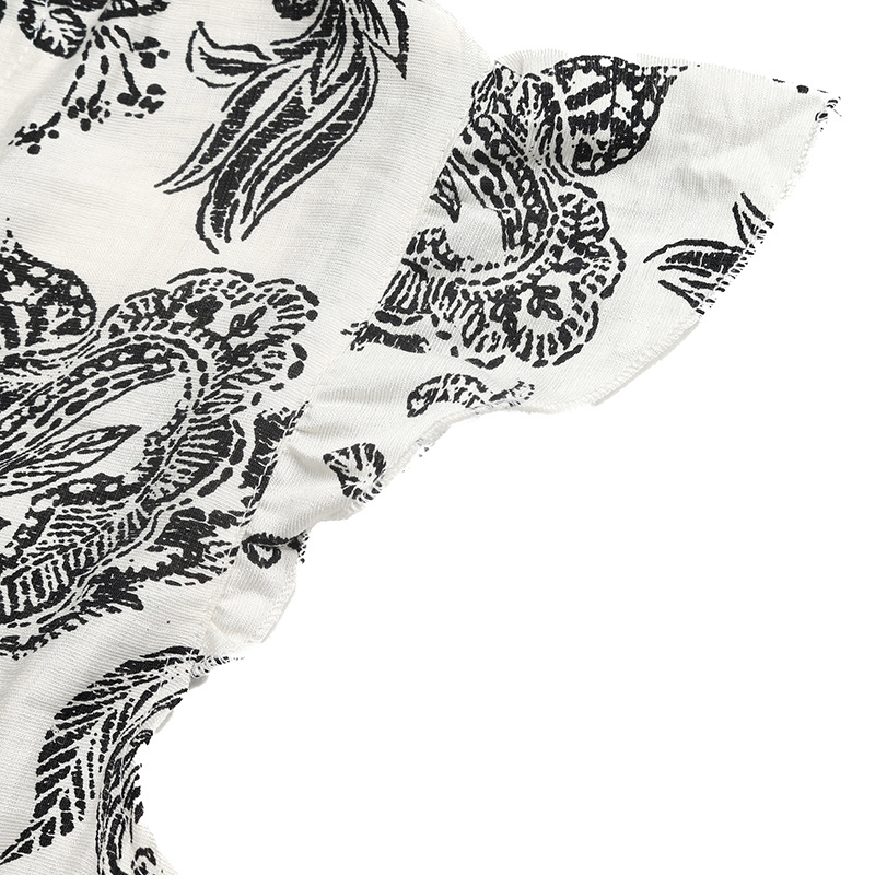 Paisley Print V-Neck Tiered Maxi Dress - Boho Summer Style