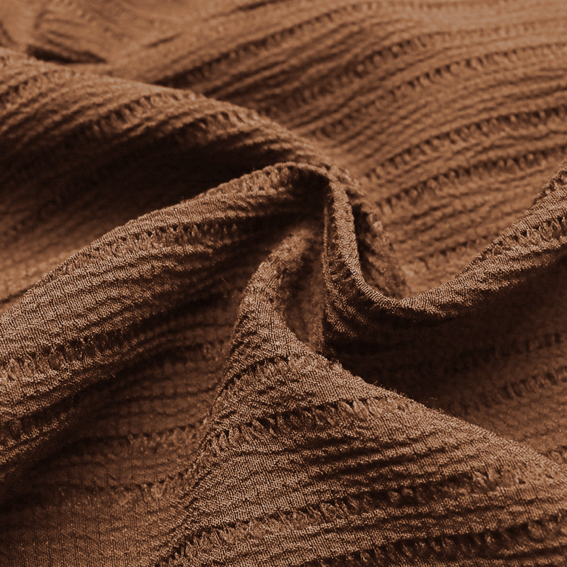 Pantalon de détente côtelé à jambes larges et cordon de serrage pour femme