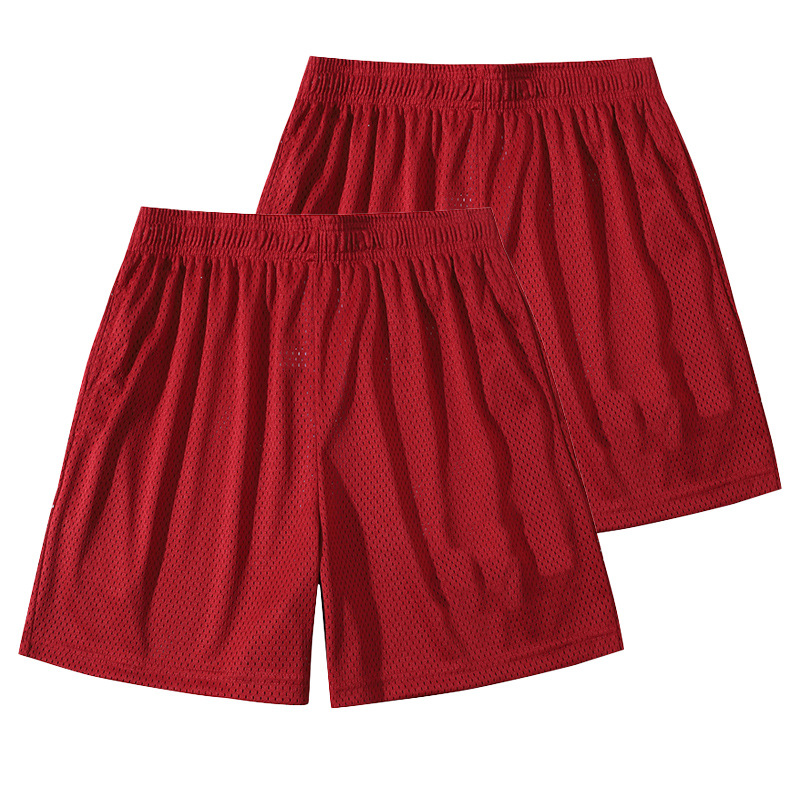Quick-Drying Mesh Basketball Shorts for Men: Breathable Casual Running Training Sportswear 2-Piece Set