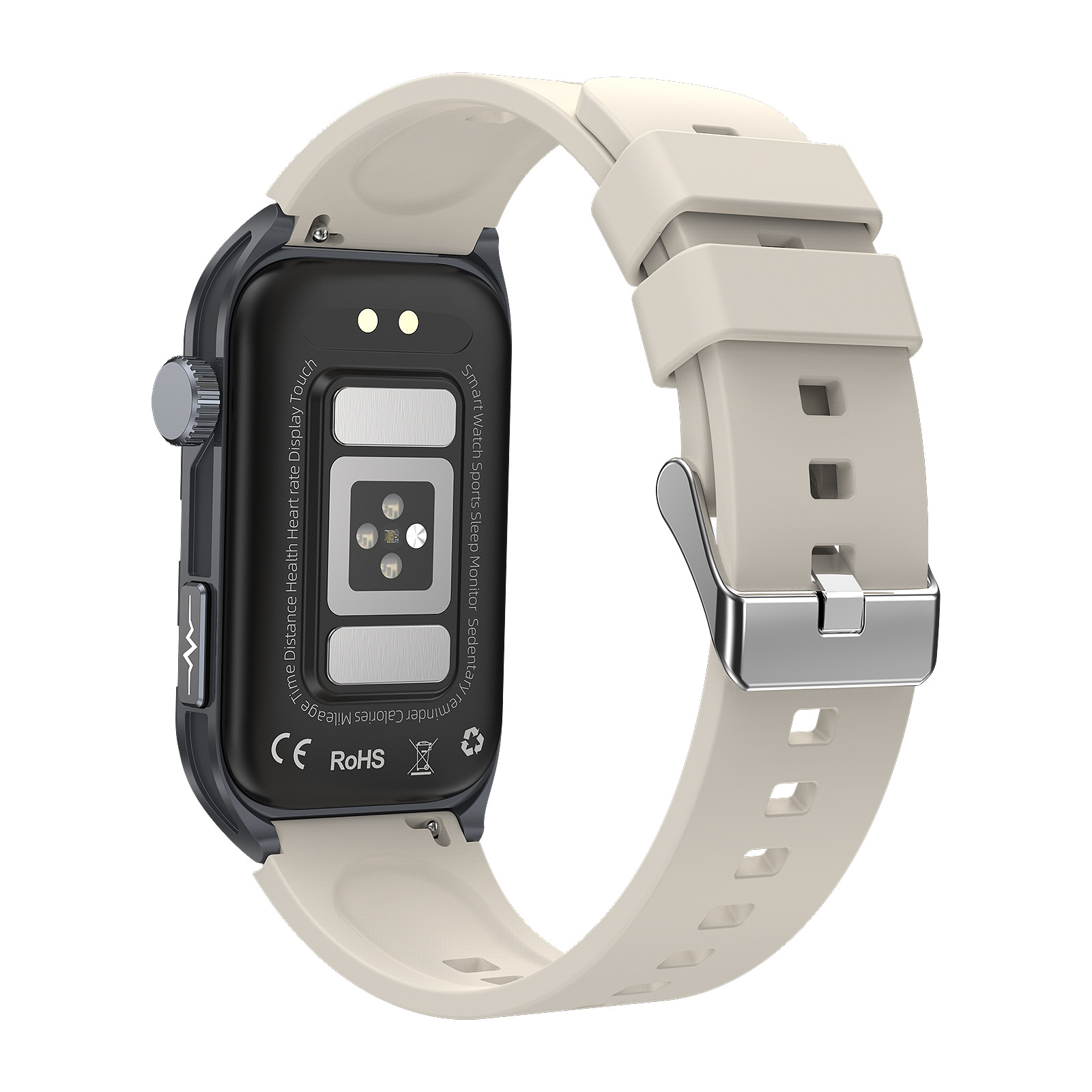 TK79 ECG Smart Watch with Rectangular AMOLED Display & Health Tracker