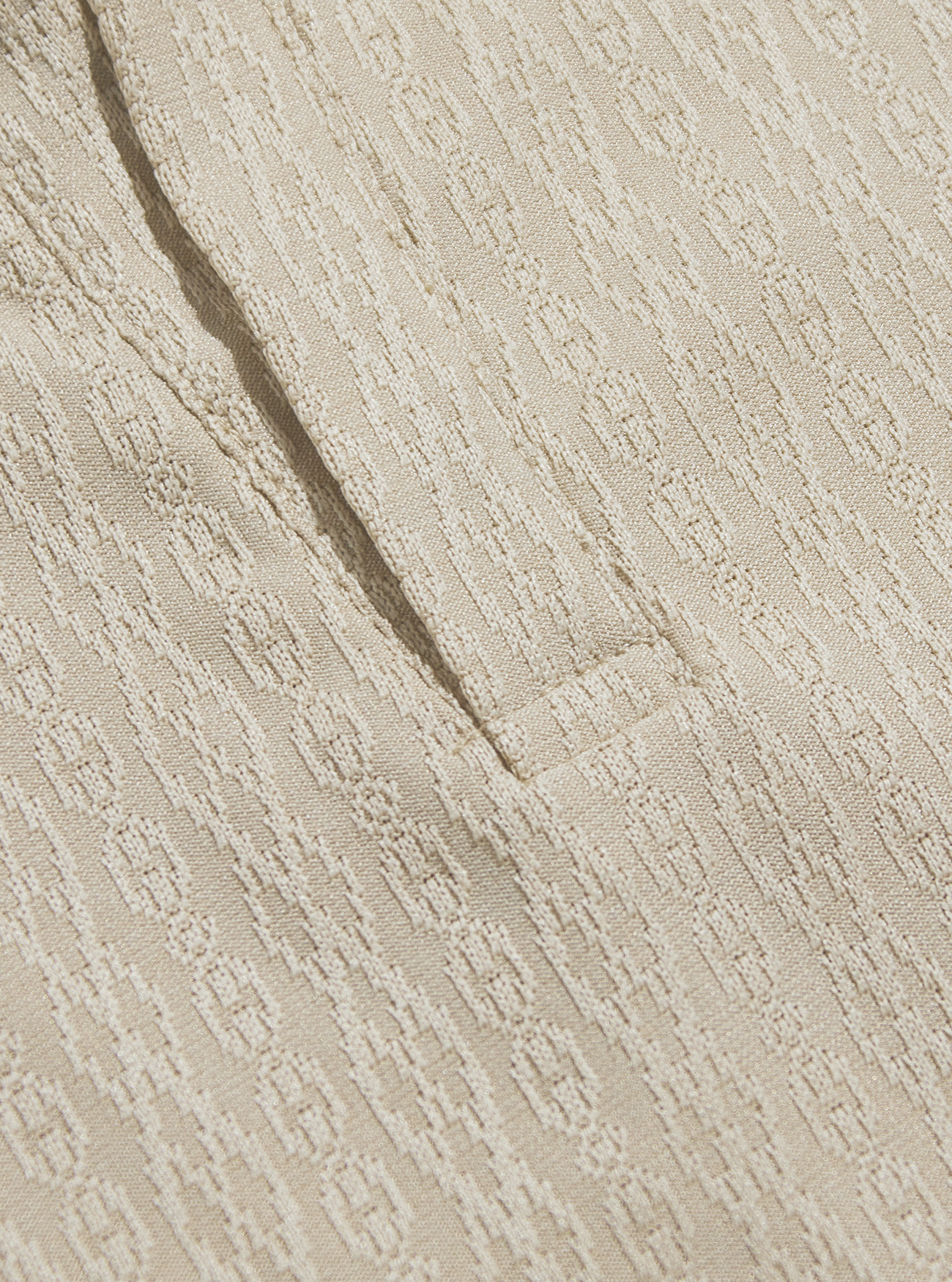 Men's Textured Casual Polo Shirt - Short Sleeve