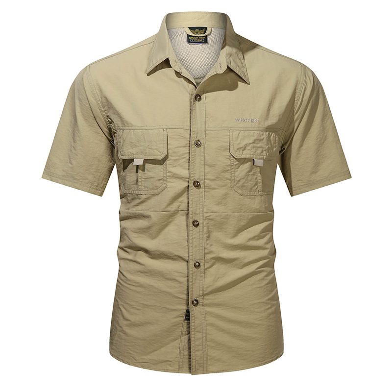 Men's Outdoor Tactical Short Sleeve Slim Fit Shirt