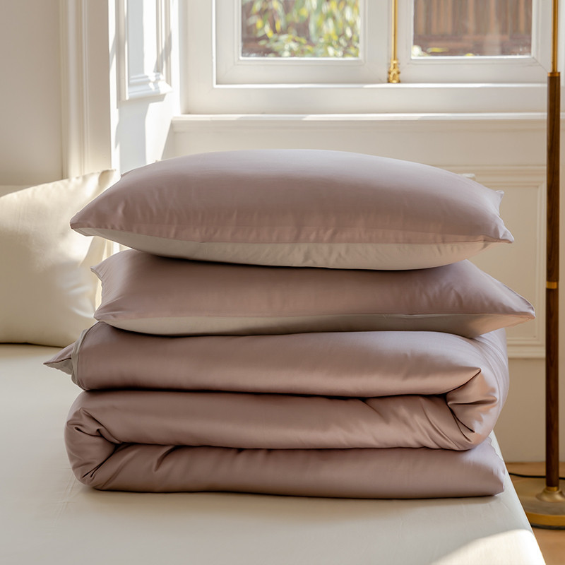 Ensemble de draps rafraîchissants en Tencel Lenzing avec housse de couette respirante et évacuant l'humidité