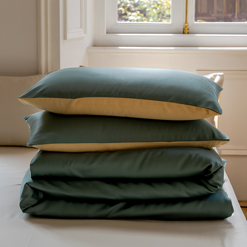Ensemble de draps rafraîchissants en Tencel Lenzing avec housse de couette respirante et évacuant l'humidité