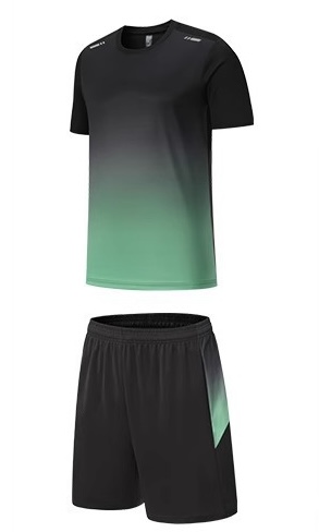 Loose Fit Quick-Drying Summer Sportswear Short Sleeve Tee & Shorts Set for Men