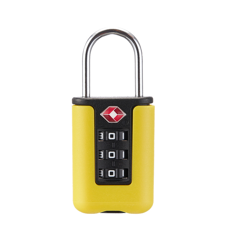 TSA Approved 3-Digit Combination Padlock, Heavy Duty Zinc Alloy Travel Lock, Resettable Code Security for Suitcase, Gym Locker, Travel Bag
