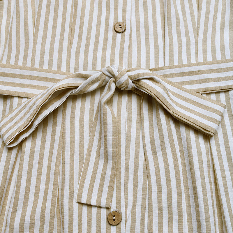 Women's Striped Sleeveless V-Neck Wide Leg Jumpsuit