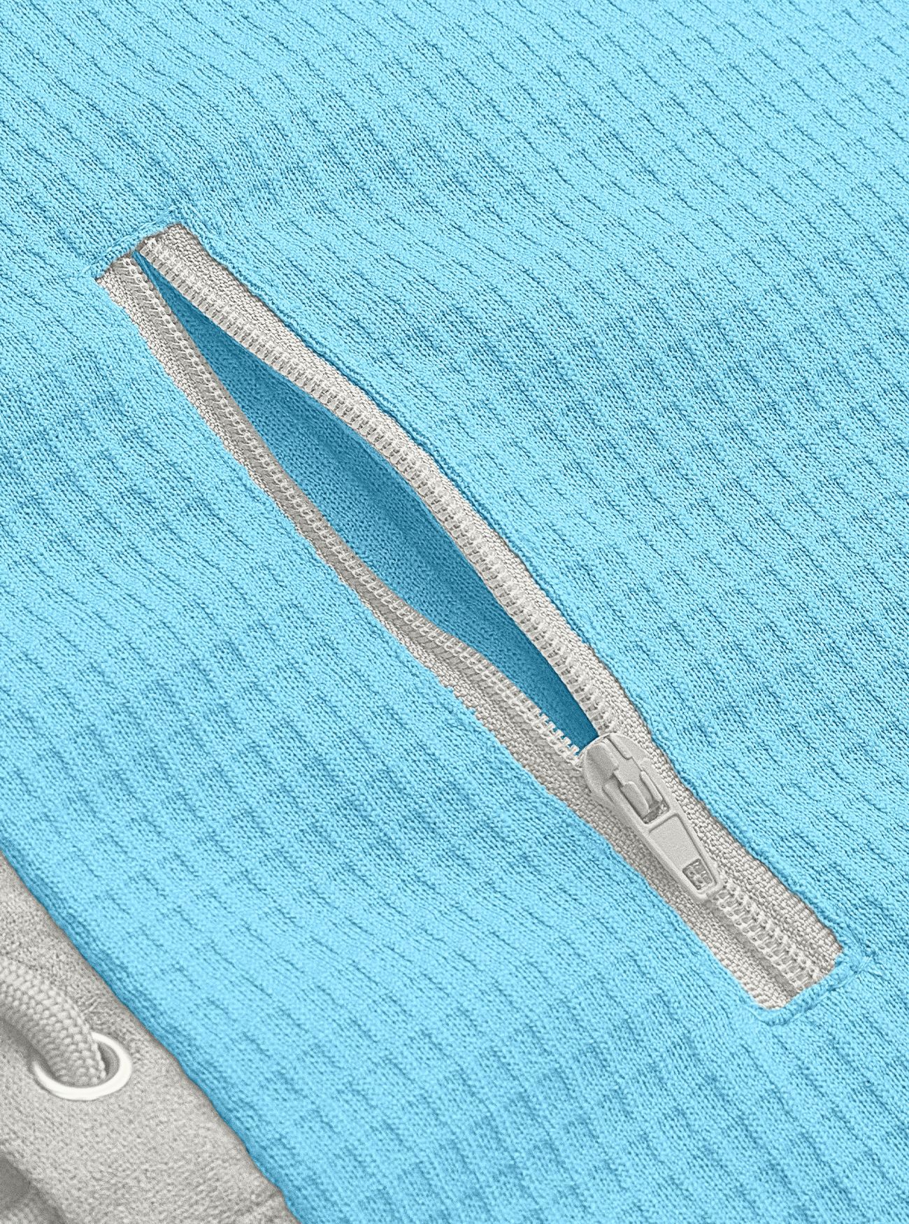 Men's Short Sleeve Hooded Waffle Knit Henley Shirt