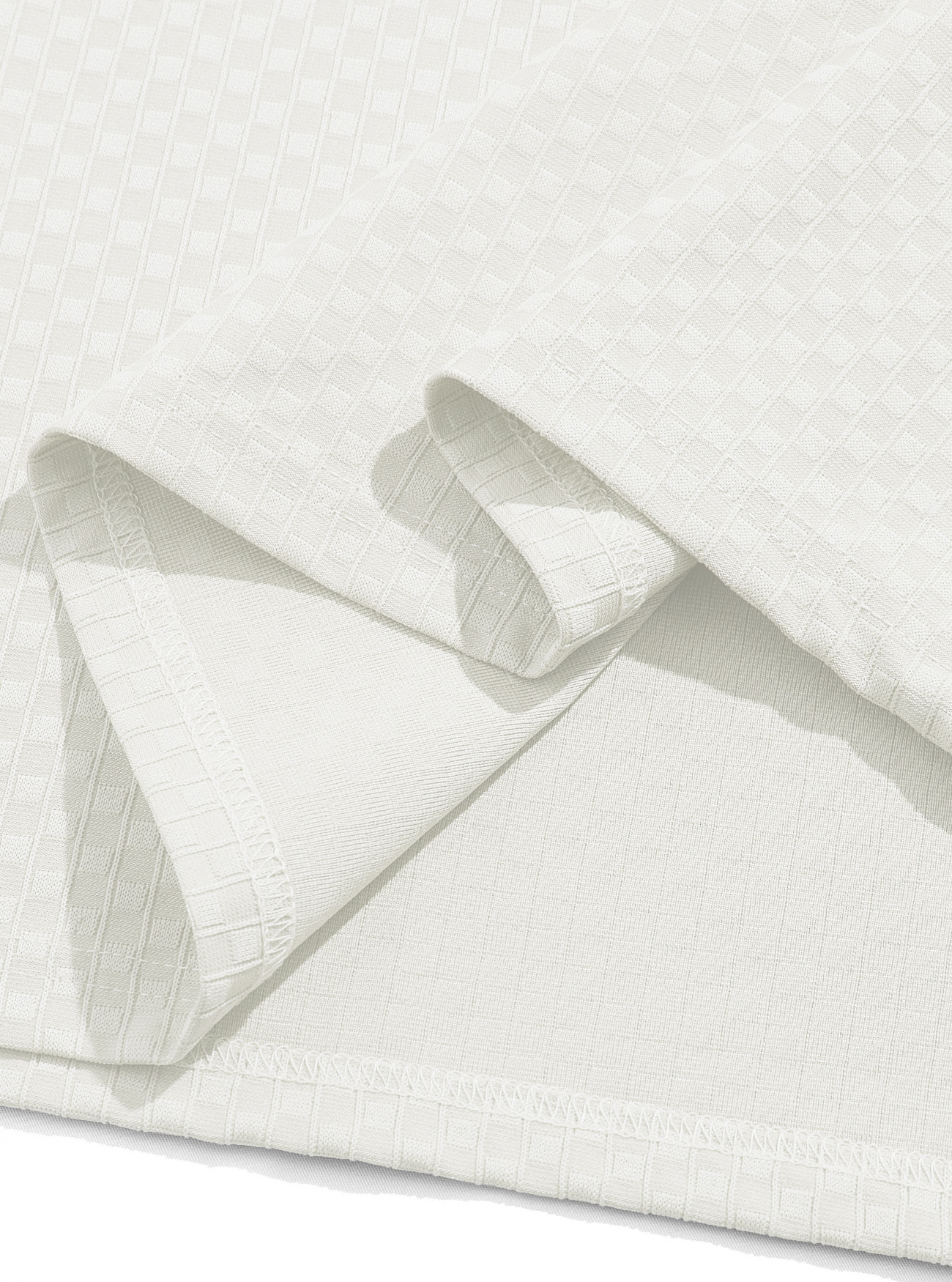 Men's Textured Polo Shirt - Casual Short Sleeve Top