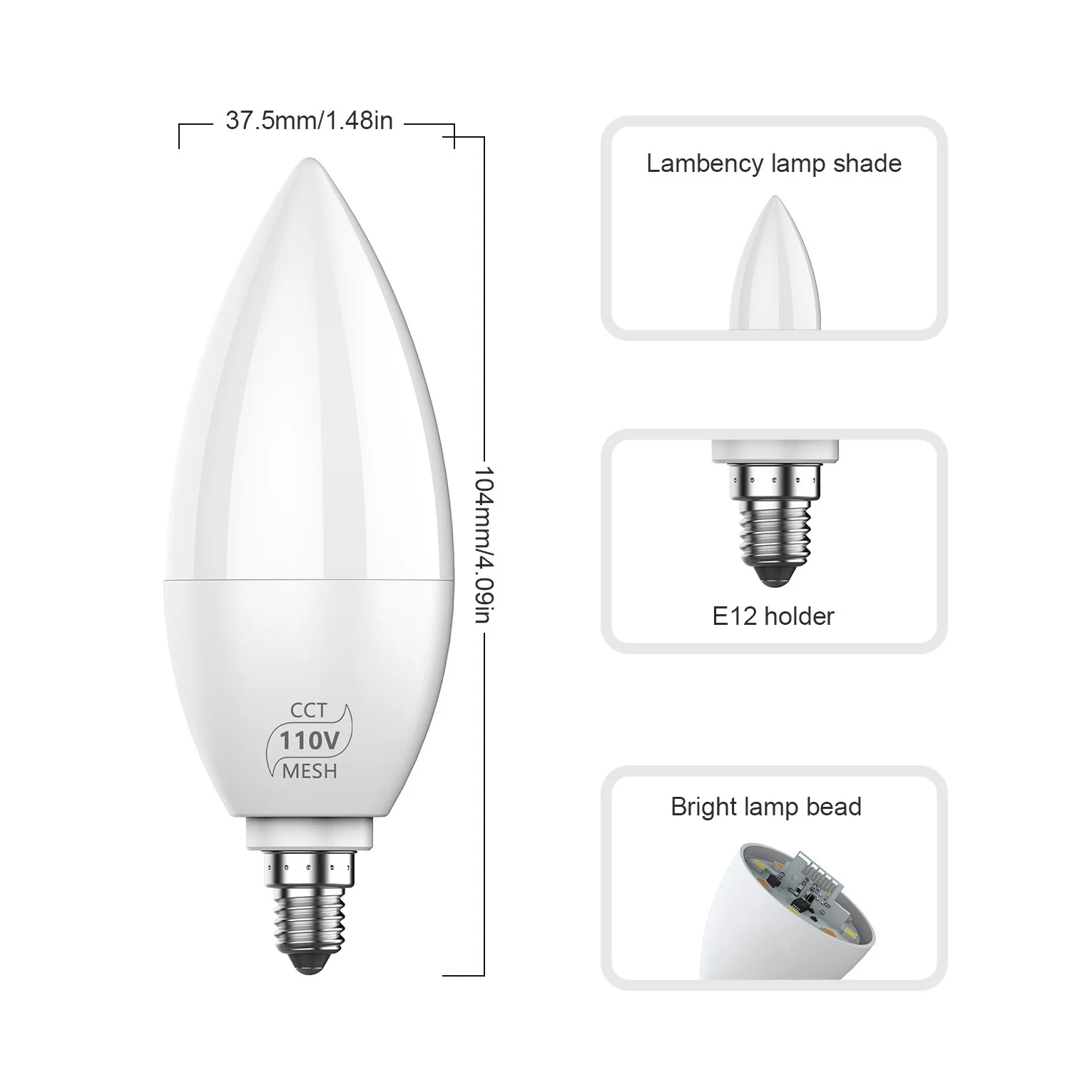 Smart BR30 WiFi LED Floodlight Bulb RGBW Dimmable 11W