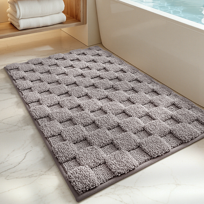 Absorbent Non-Slip Bath Mat & Door Mat - Quick Dry