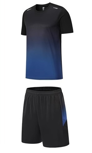 Loose Fit Quick-Drying Summer Sportswear Short Sleeve Tee & Shorts Set for Men