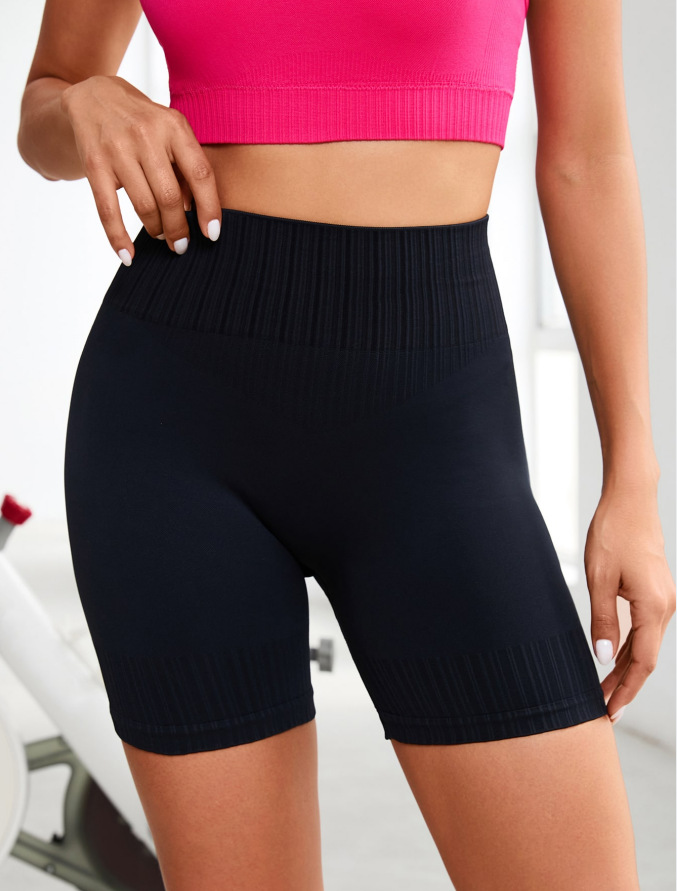 High-Waisted Slimming Quickdry Yoga Shorts with Hip-Lifting S-Shape Function for Women