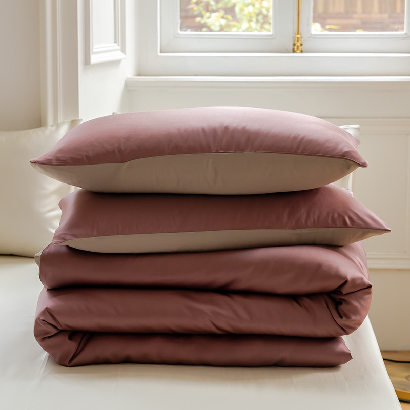 Ensemble de draps-housses rafraîchissants Lenzing Tencel Ice Silk, respirant et évacuant l'humidité, avec taies d'oreiller