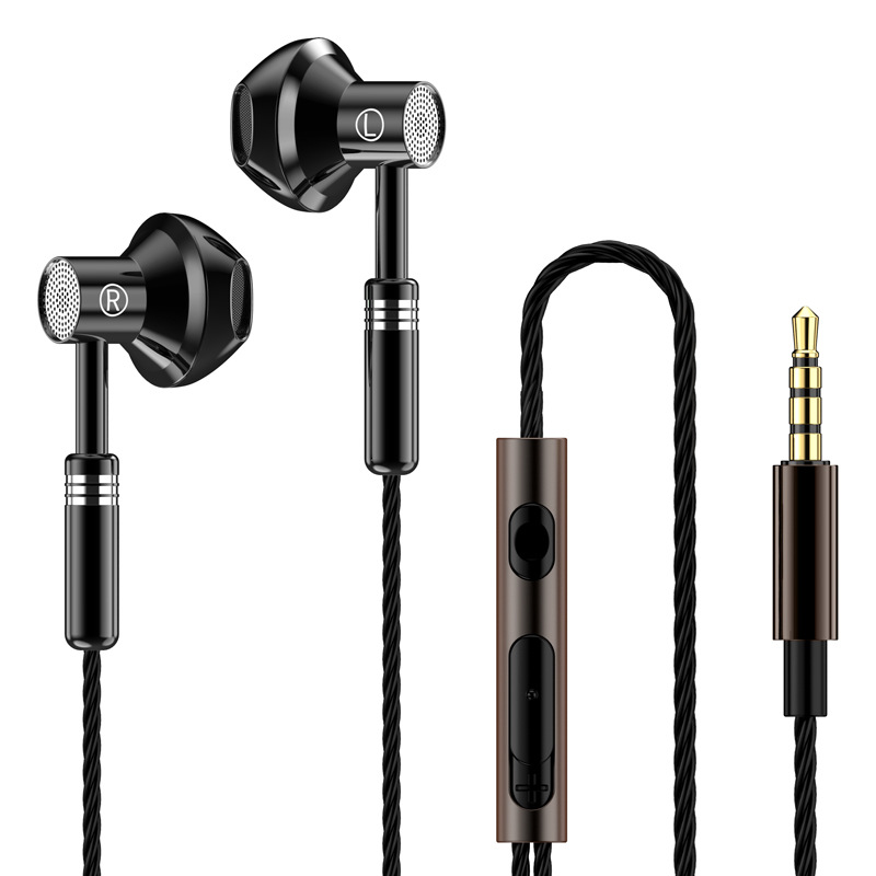 Ergonomic Wired Earphones with In-Line Mic & Audio Controls, Noise Isolating Earbuds for Phones, Laptops & Tablets