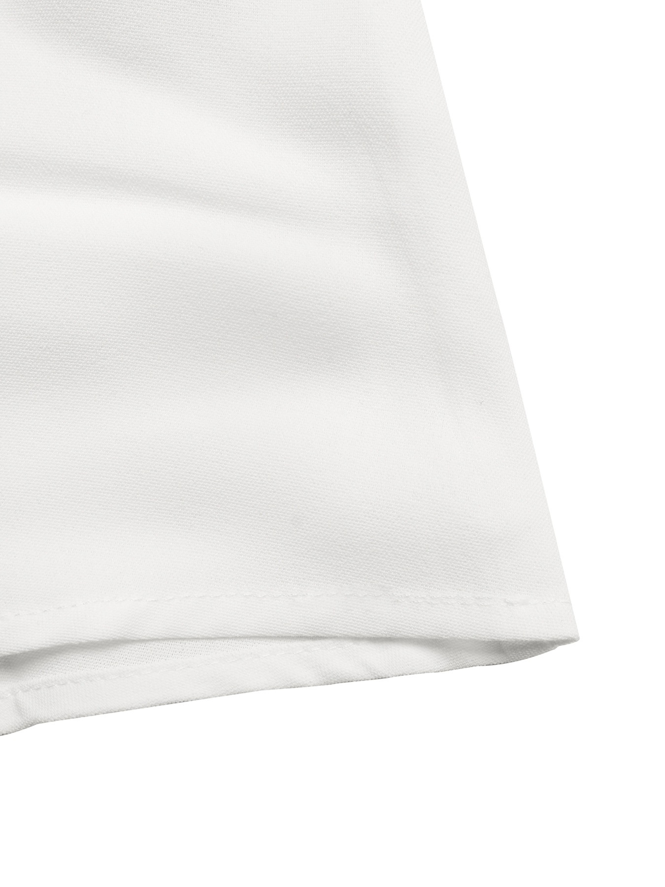 Women's White Pleated Button-Front Belted Shirt Dress