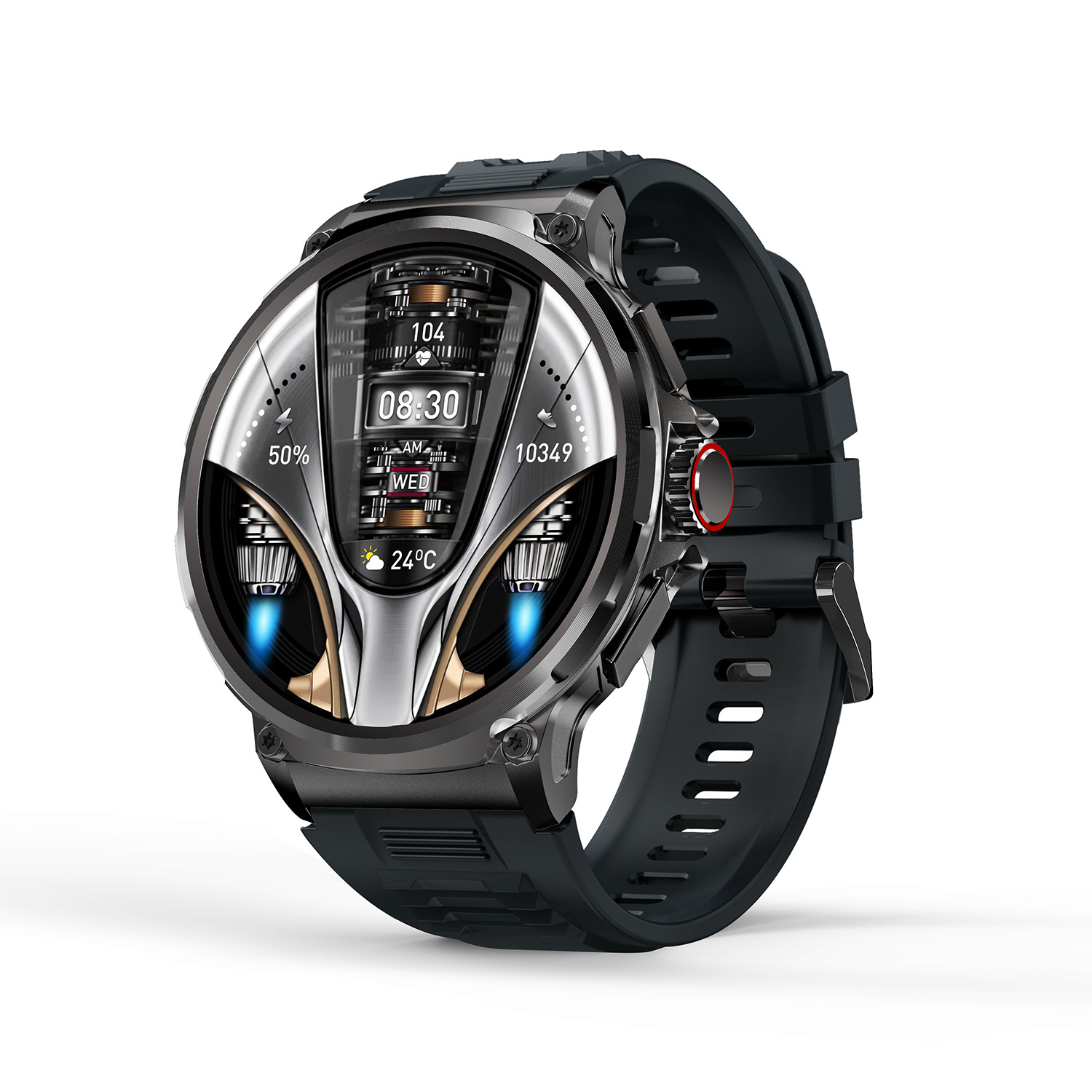 V69 Smart Watch with 1.85" Round HD Display & Bluetooth Calling