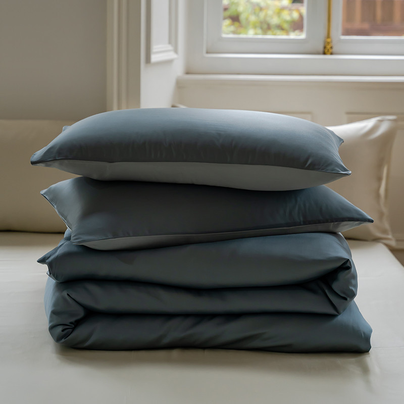 Ensemble de draps-housses rafraîchissants Lenzing Tencel Ice Silk, respirant et évacuant l'humidité, avec taies d'oreiller