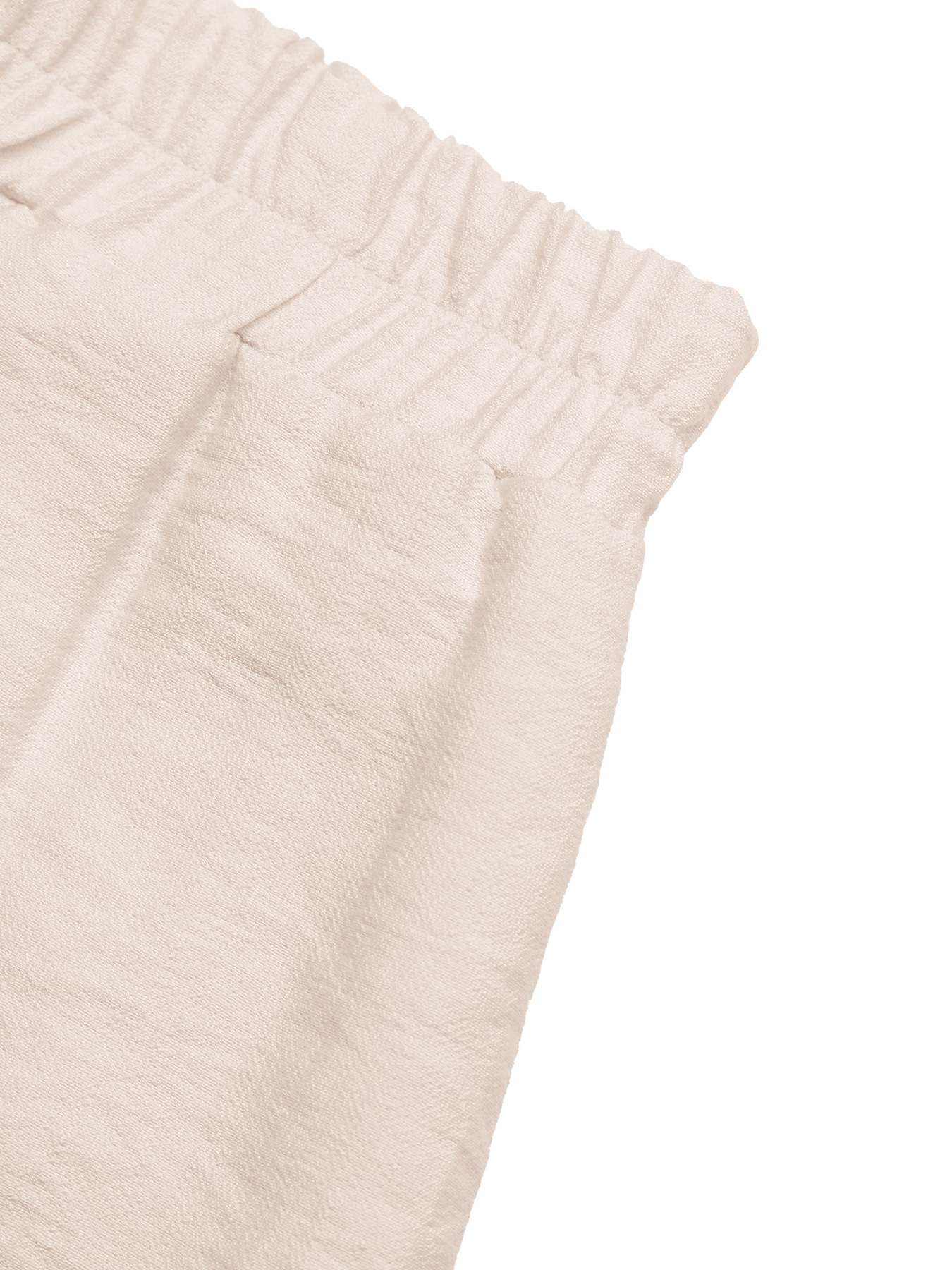 Women's Boho Shell Trim Elastic Waist Casual Shorts