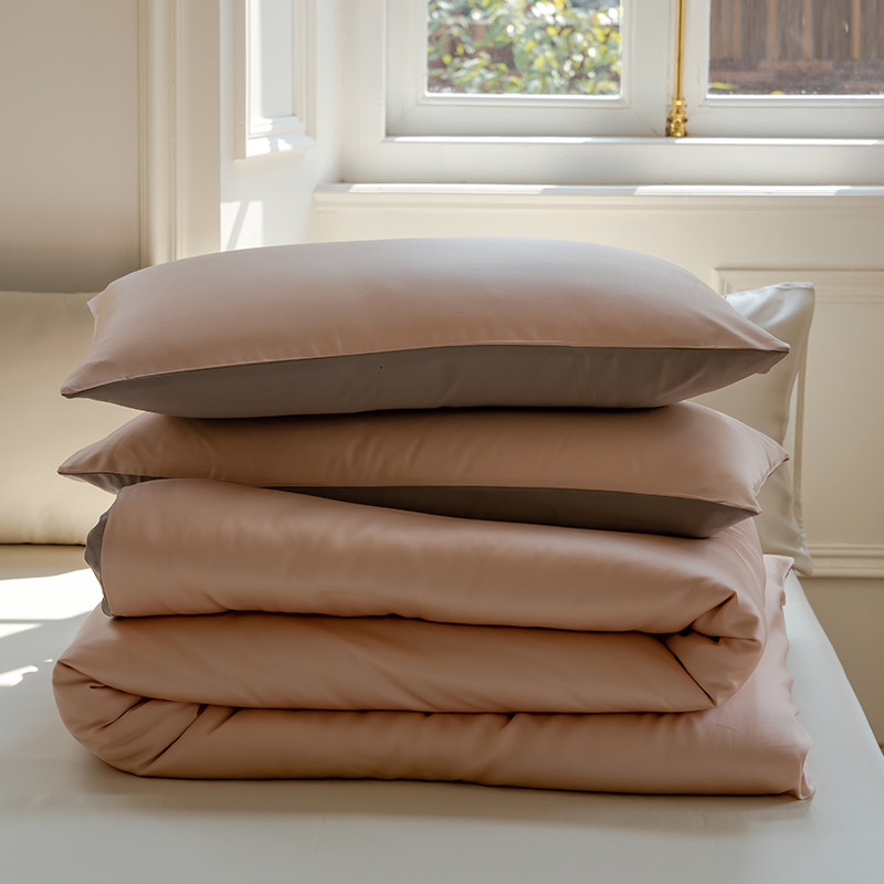 Ensemble de draps rafraîchissants Lenzing Tencel avec taies d'oreiller respirantes et évacuant l'humidité