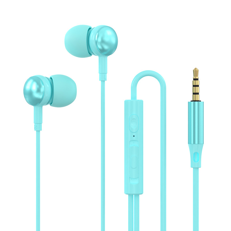 Clear Call Wired Earphones with In-Line Microphone & Remote, Powerful Bass 10mm Driver In-Ear Headset for Travel & Work