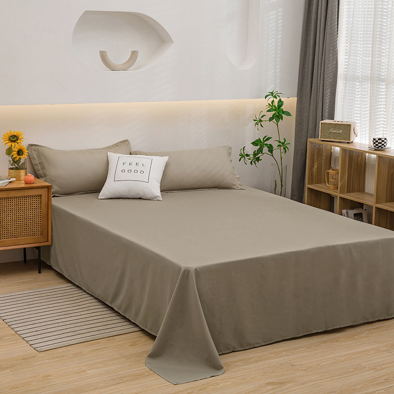 Soft Breathable Washed Cotton Bedding Sheet-  Light Weight Essentials for Spring/Summer