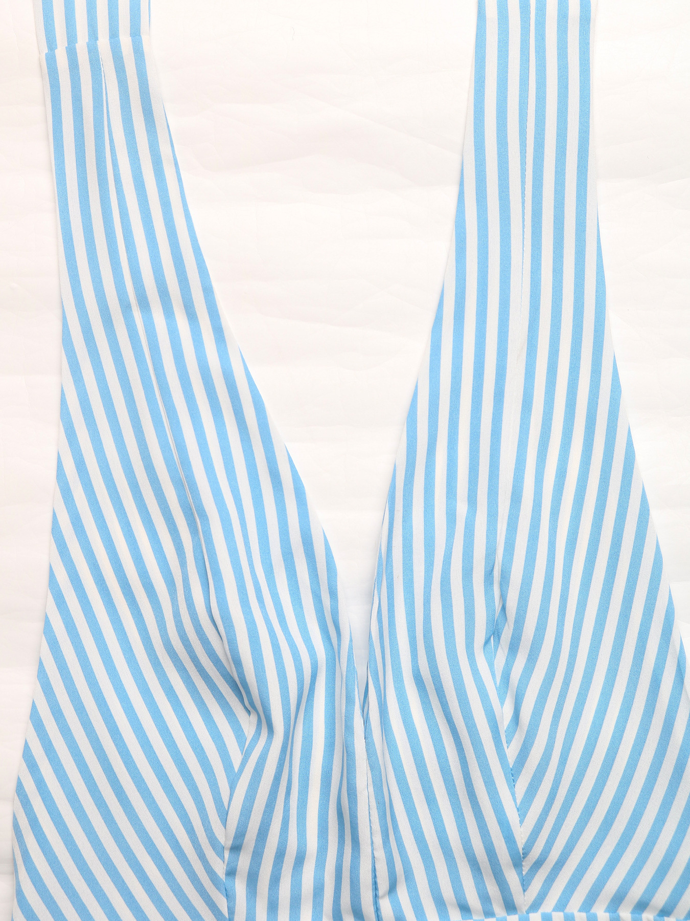 Halter V-Neck Striped Romper - Summer Beach Jumpsuit