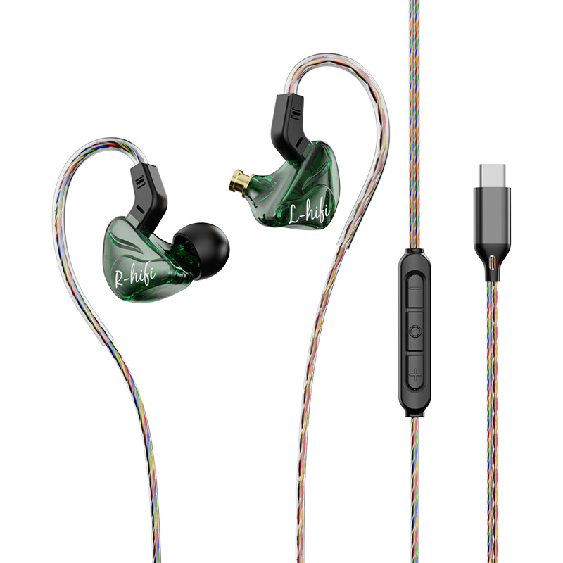 Premium In-Ear Wired Headphones with Inline Mic, Sound Isolating Earbuds with Extra Ear Tips, 3.5mm & USB-C Audio