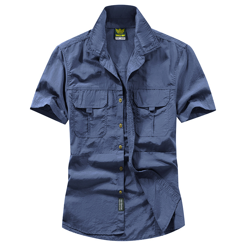 Men's Outdoor Tactical Short Sleeve Slim Fit Shirt