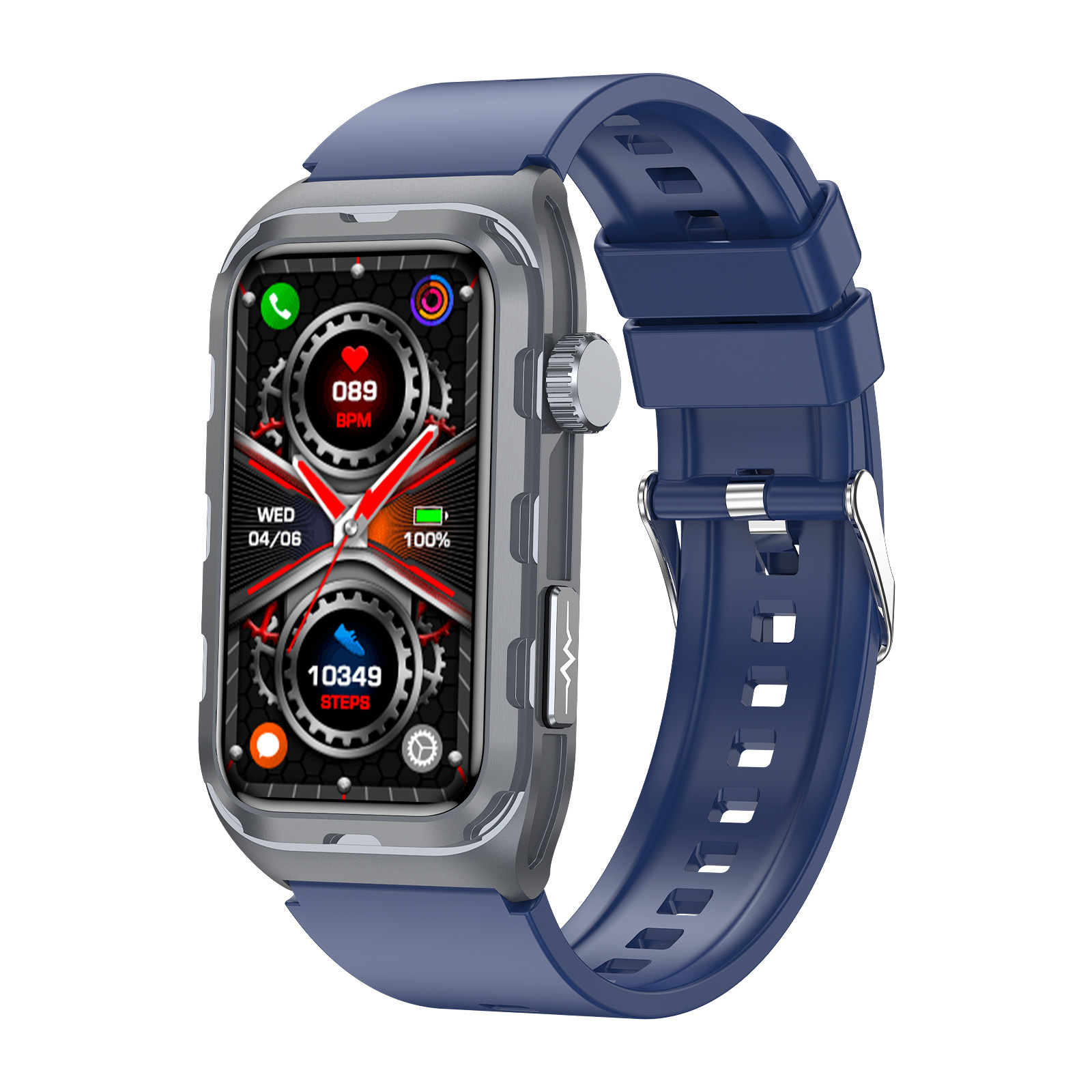 TK79 ECG Smart Watch with Rectangular AMOLED Display & Health Tracker