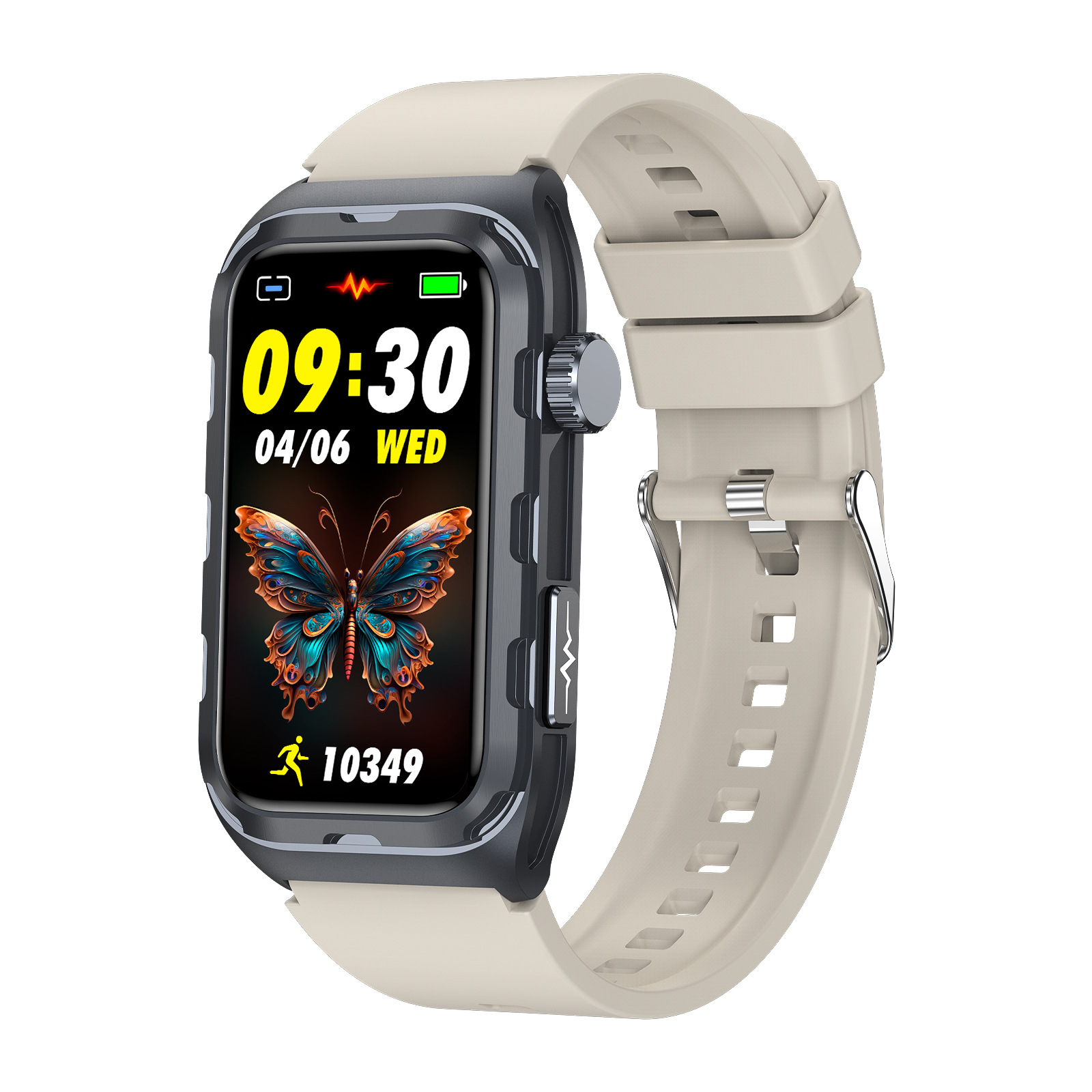 TK79 ECG Smart Watch with Rectangular AMOLED Display & Health Tracker