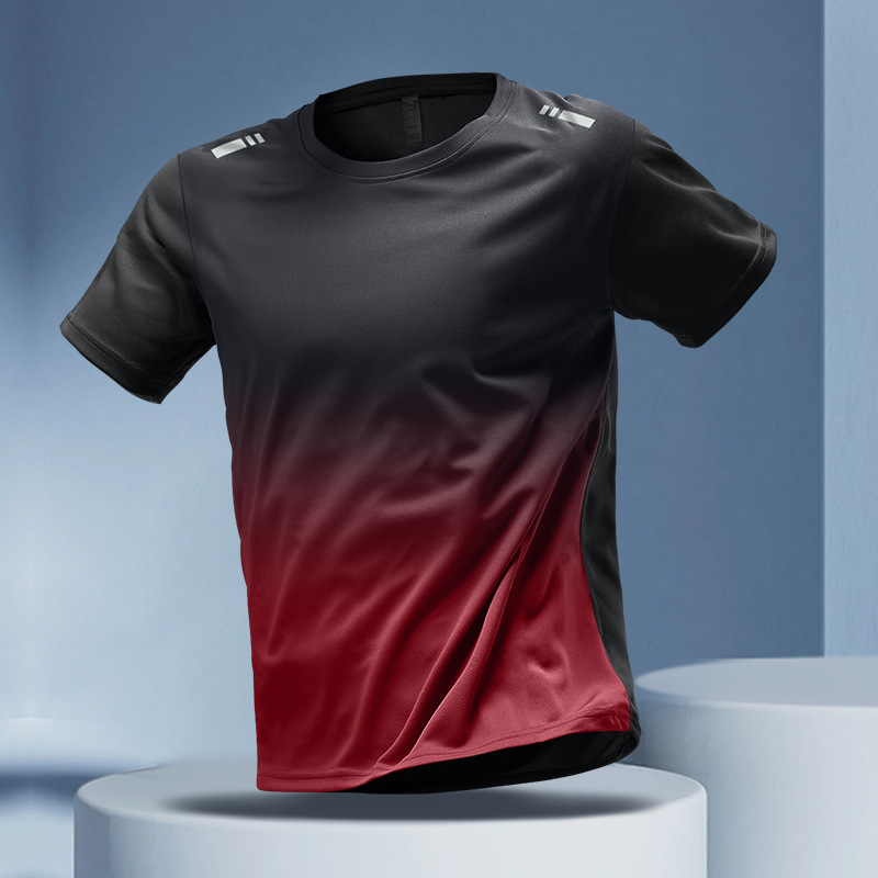 Loose Fit Quick-Drying Summer Sportswear Short Sleeve Tee & Shorts Set for Men