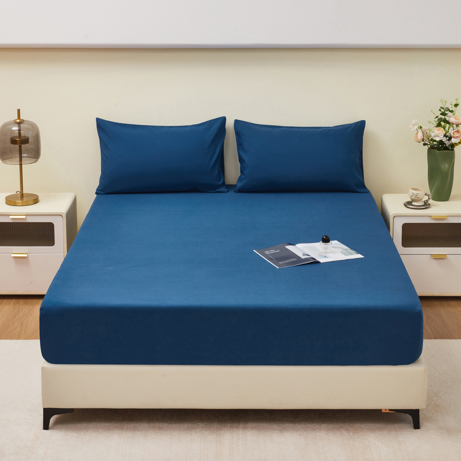 Extra Large Size Range Breathable Brushed Polyester Fitted Mattress Protector Light Weight Water Repellent