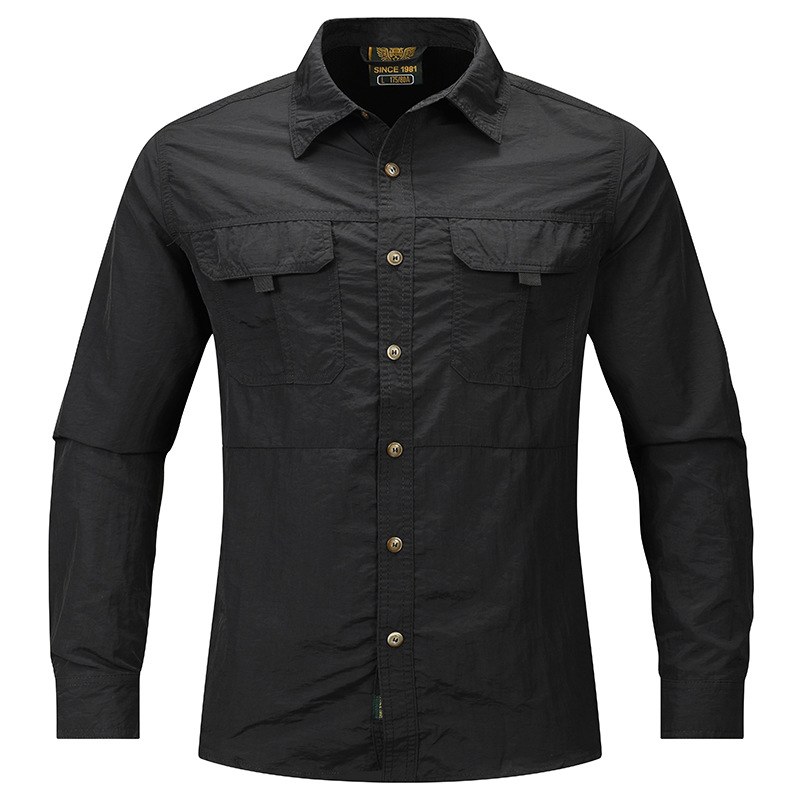 Men's Quick Dry Tactical Long Sleeve Shirt Outdoor