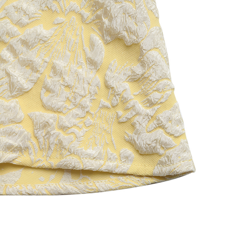 Elegant Jacquard Sleeveless Midi Dress