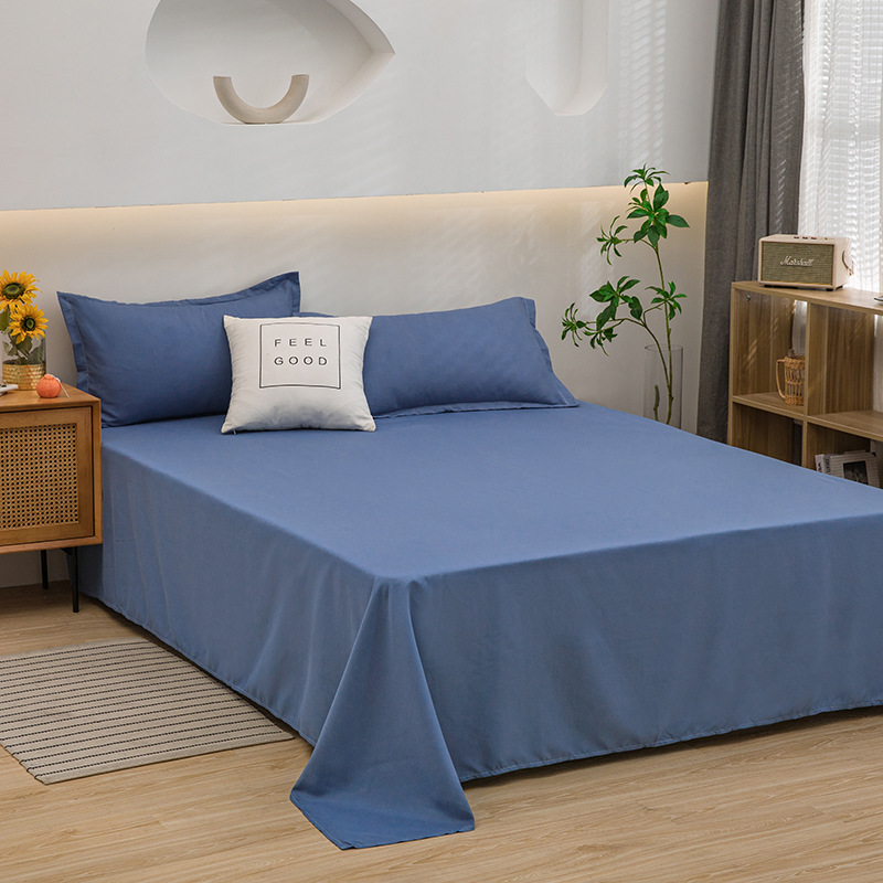 Soft Breathable Washed Cotton Bedding Sheet-  Light Weight Essentials for Spring/Summer