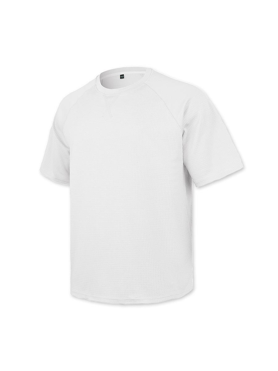 Men's Waffle Knit Short Sleeve Raglan T-Shirt