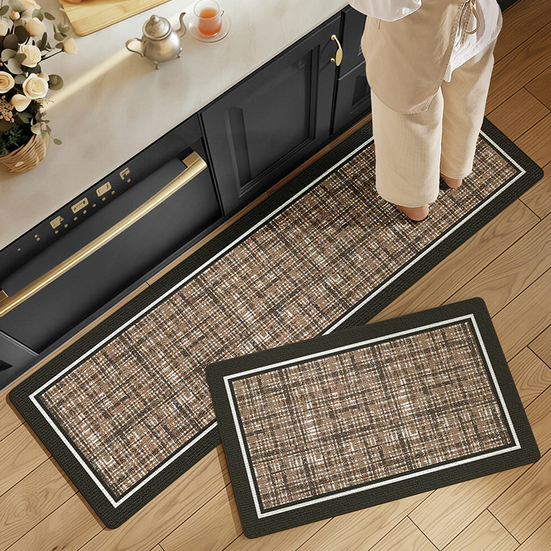 Ensemble de tapis de cuisine et de salle de bain absorbants et antidérapants - Tapis lavable