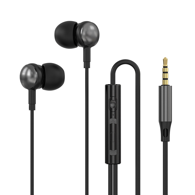 Clear Call Wired Earphones with In-Line Microphone & Remote, Powerful Bass 10mm Driver In-Ear Headset for Travel & Work